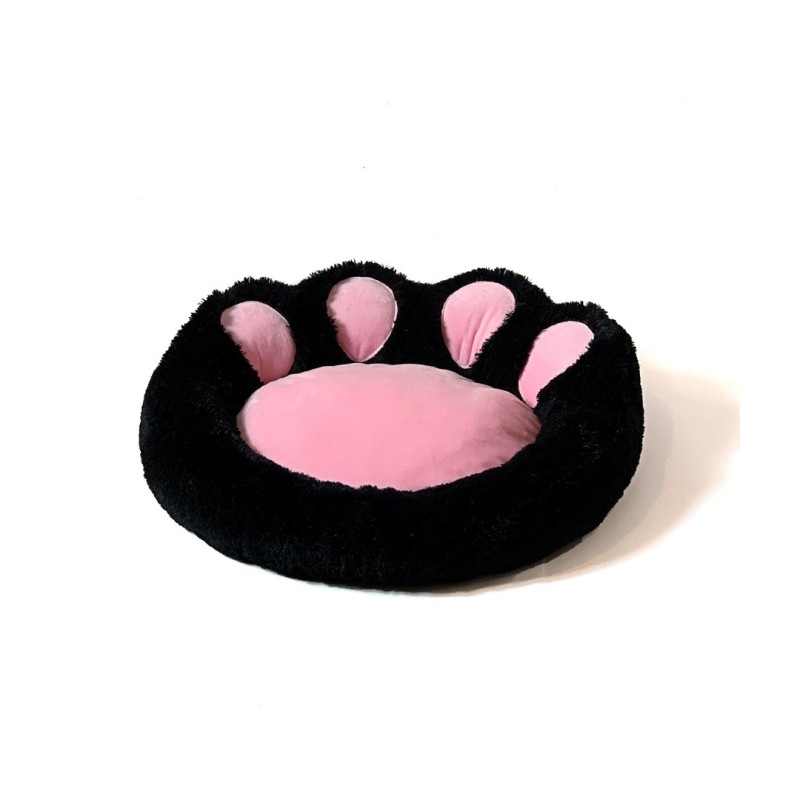 GO GIFT Dog and cat bed XL - black-pink - 75x75 cm GO GIFT Dog and cat bed XL - black-pink - 75x75 cm