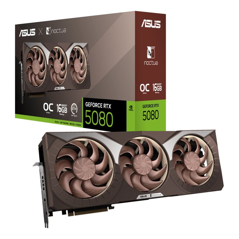 ASUS Noctua NVIDIA GeForce RTX 5080 16 GB GDDR7 graphics card ASUS Noctua NVIDIA GeForce RTX 5080 16 GB GDDR7 graphics card