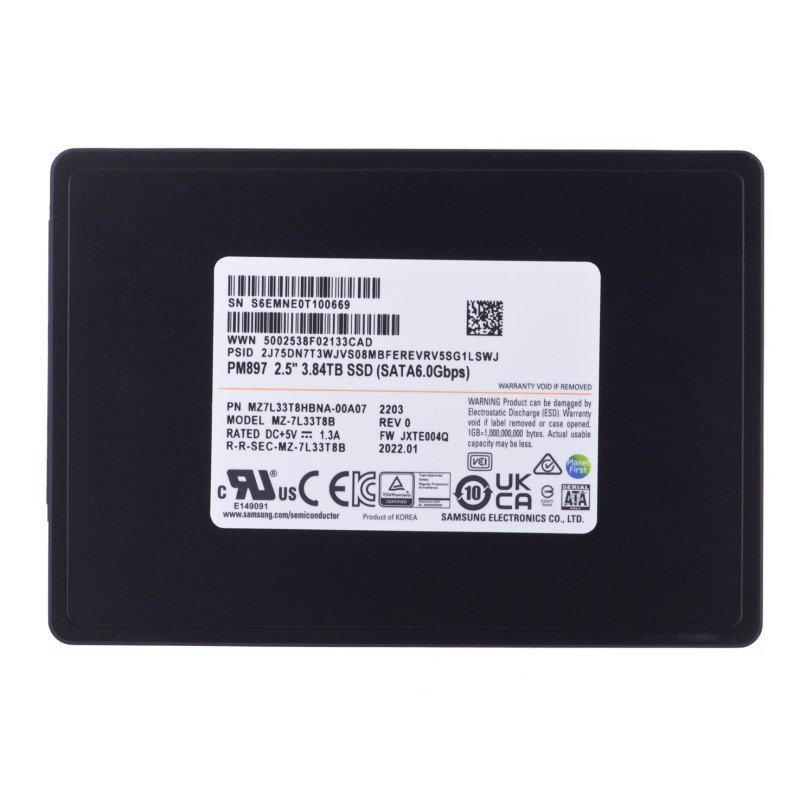 SSD Samsung PM897 3.84TB SATA 2.5 SSD Samsung PM897 3.84TB SATA 2.5