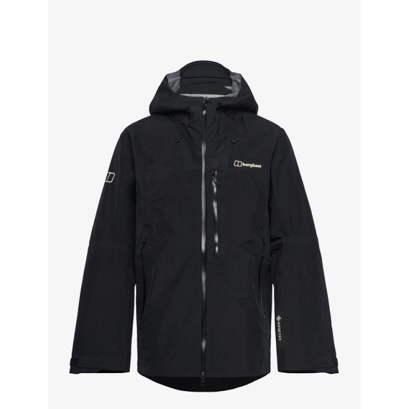 Berghaus RIDGE-SEEKER GTX JKT BLK/BLK jacket with membrane, size L + SEA TO SUMMIT Ultra-Sil Dry Day Pack Grey backpack