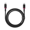 Baseus Dura Type C to Type C 100 W fast charging cable 1 m Black, Red Baseus Dura Type C to Type C 100 W fast charging cable 1 m Black, Red
