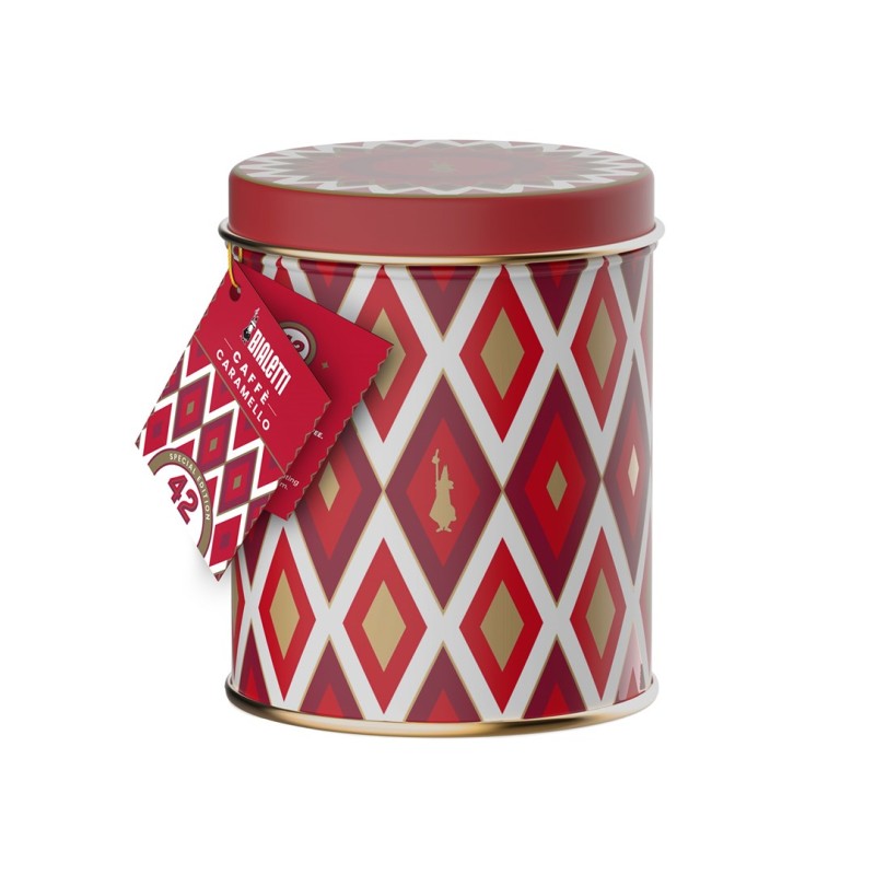 Kawa mielona BialettiMoka Perfetto Caramello 250g z puszką Kawa mielona BialettiMoka Perfetto Caramello 250g z puszką