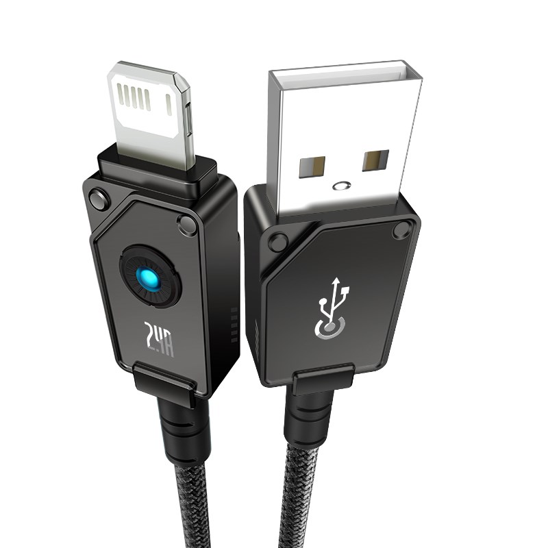 Baseus Unbreakable USB A to iP cable 1 m 5V-2.4A Black Baseus Unbreakable USB A to iP cable 1 m 5V-2.4A Black