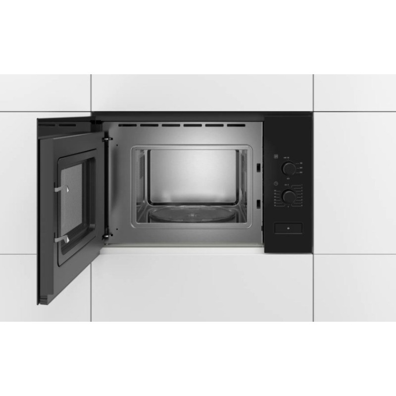 Bosch Serie 4 BFL520MB0 microwave Black Solo microwave Built-in 20 L 800 W Bosch Serie 4 BFL520MB0 microwave Black Solo microwave Built-in 20 L 800 W