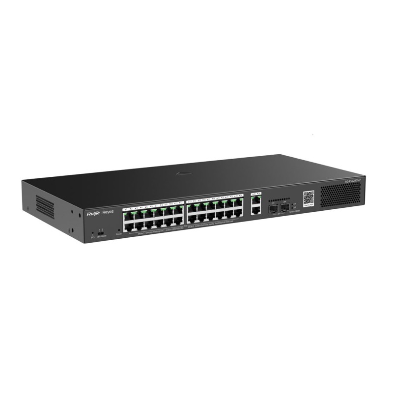 Ruijie Networks RG-ES228GS-P network switch Managed Gigabit Ethernet (10/100/1000) Power over Ethernet (PoE) Black Ruijie Networks RG-ES228GS-P network switch Managed Gigabit Ethernet (10/100/1000) Power over Ethernet (PoE) Black