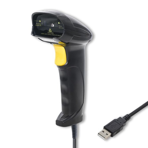 Qoltec 50866 Laser barcode reader 1D | CCD | USB | Black Qoltec 50866 Laser barcode reader 1D | CCD | USB | Black