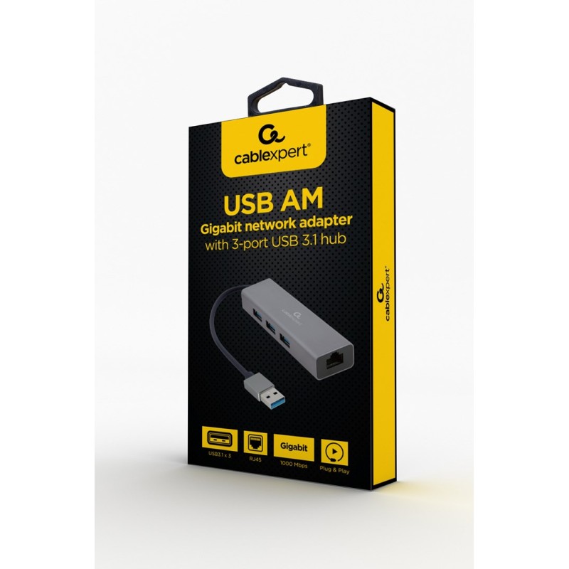 Gembird A-AMU3-LAN-01 USB graphics adapter Gembird A-AMU3-LAN-01 USB graphics adapter
