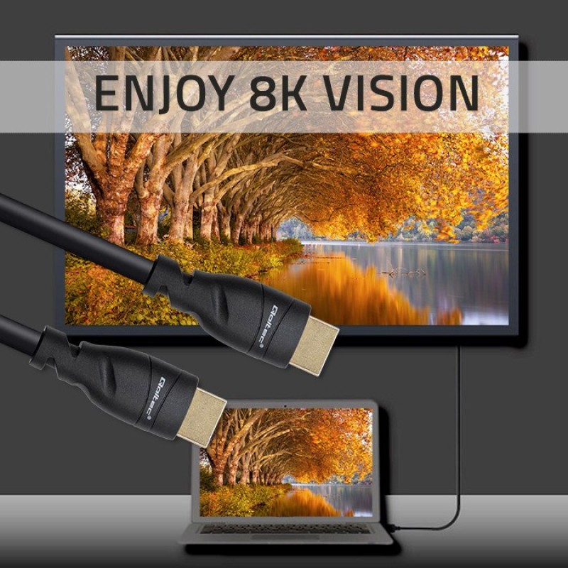 Qoltec 50353 HDMI v2.1 Cable Ultra high speed 8K | 60Hz | 26AWG | GOLD | 5m Qoltec 50353 HDMI v2.1 Cable Ultra high speed 8K | 60Hz | 26AWG | GOLD | 5m