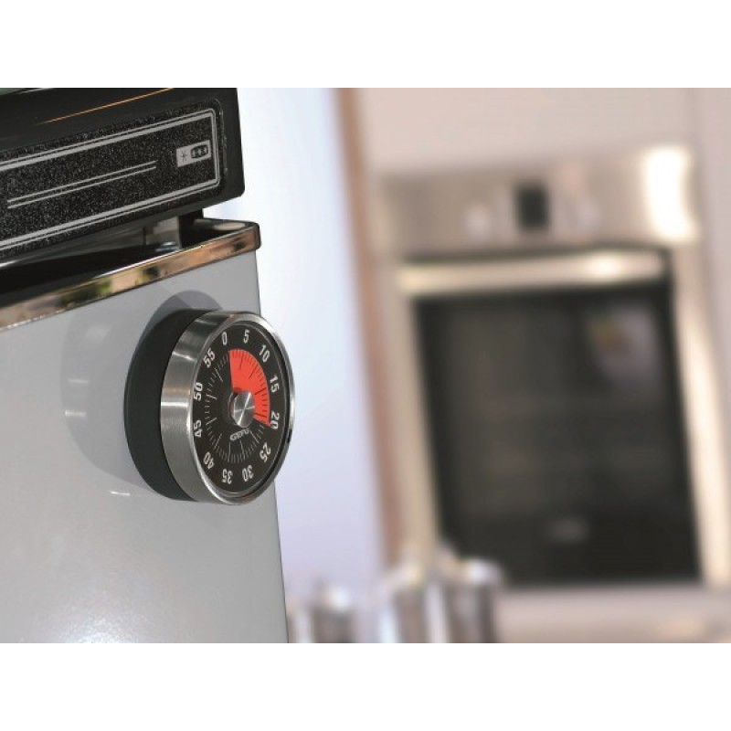 GEFU OPTICO Mechanical kitchen timer Black, Stainless steel GEFU OPTICO Mechanical kitchen timer Black, Stainless steel