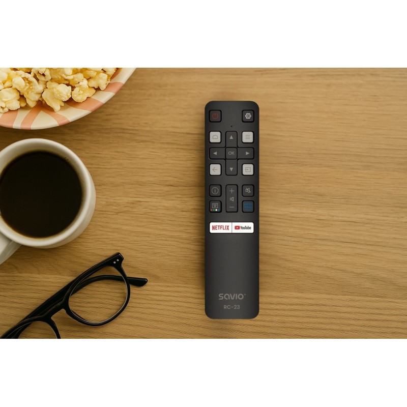 SAVIO RC-23 Universal / Replacement Remote Control for TCL TV SAVIO RC-23 Universal / Replacement Remote Control for TCL TV