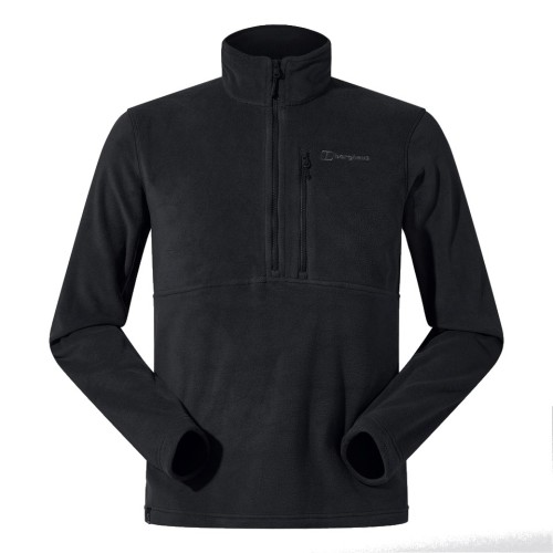Berghaus Prism Half Zip Polartec® Fleece - men's fleece sweatshirt, size L (black)