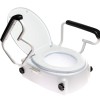 Toilet seat raiser with lid and armrests ANTAR AT51204
