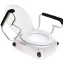 Toilet seat raiser with lid and armrests ANTAR AT51204