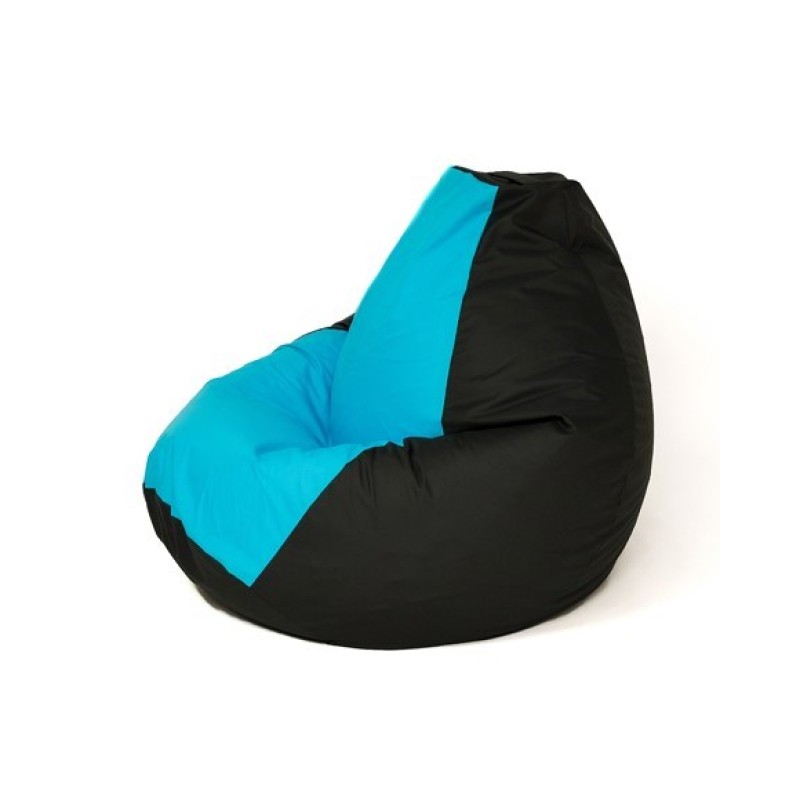 Sako bag pouffe Pear black and blue XL 130 x 90 cm Sako bag pouffe Pear black and blue XL 130 x 90 cm