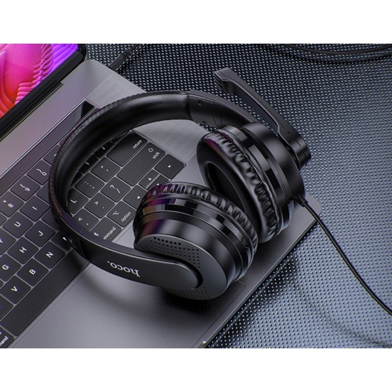 Hoco W103 Magic Tour Gaming Headset Jack Cable 3.5 In-Ear Black Hoco W103 Magic Tour Gaming Headset Jack Cable 3.5 In-Ear Black