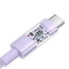 Baseus Gem USB C to USB C fast charging cable 2 m 100 W Purple Baseus Gem USB C to USB C fast charging cable 2 m 100 W Purple