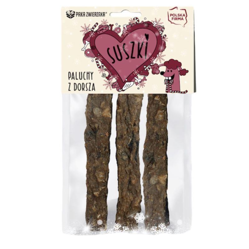 PAKA ZWIERZAKA Cod fingers - dog treat - 60g PAKA ZWIERZAKA Cod fingers - dog treat - 60g