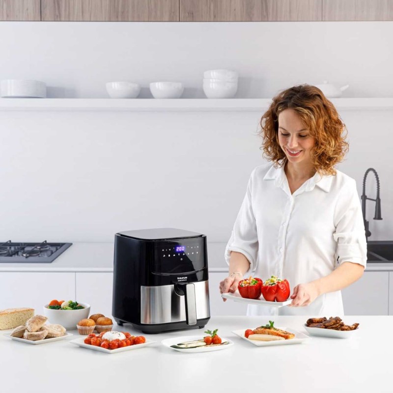 Taurus AF1450XD Single 5 L Stand-alone 1450 W Hot air fryer Black, Stainless steel Taurus AF1450XD Single 5 L Stand-alone 1450 W Hot air fryer Black, Stainless steel