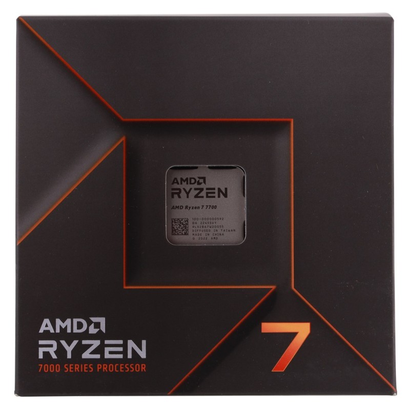 AMD Ryzen 7 7700 processor 3.8 GHz 32 MB L2 & L3 Box AMD Ryzen 7 7700 processor 3.8 GHz 32 MB L2 & L3 Box