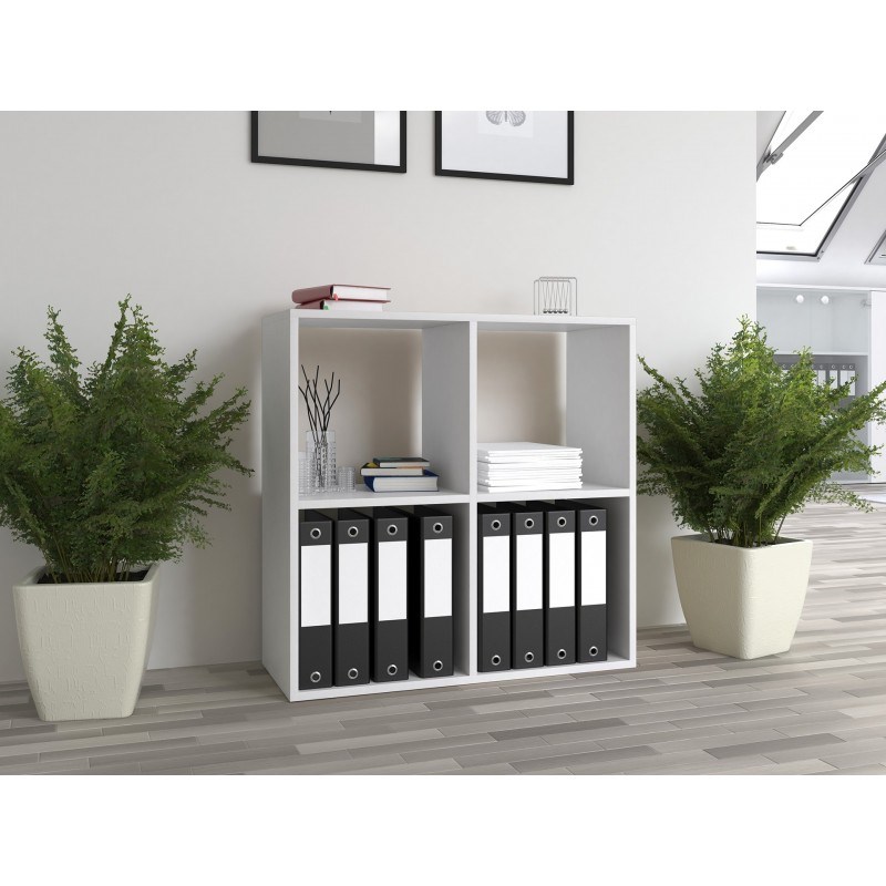 Topeshop MALAX 2X2 BIEL living room bookcase Topeshop MALAX 2X2 BIEL living room bookcase