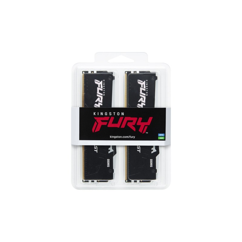 Kingston Technology FURY Beast 64GB 5600MT/s DDR5 CL36 DIMM (Kit of 2) RGB EXPO Kingston Technology FURY Beast 64GB 5600MT/s DDR5 CL36 DIMM (Kit of 2) RGB EXPO