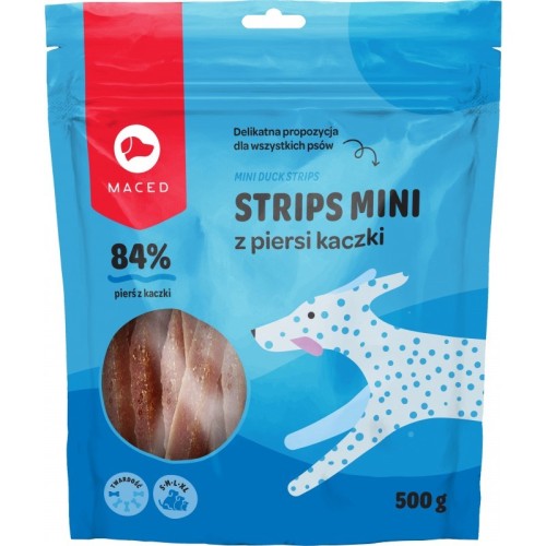MACED Mini ducks strips - Dog treat - 500g MACED Mini ducks strips - Dog treat - 500g