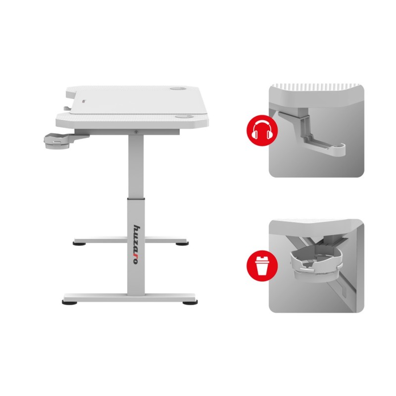 Huzaro Hero 2.6 White gaming desk Huzaro Hero 2.6 White gaming desk