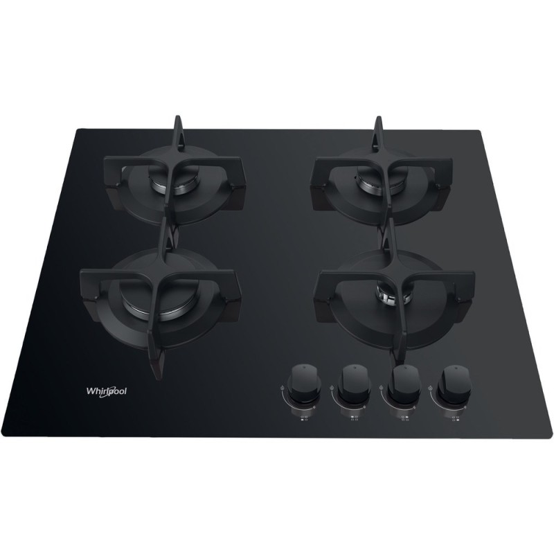 Whirlpool AKT 616/NB hob Black Built-in 60 cm Gas 4 zone(s) Whirlpool AKT 616/NB hob Black Built-in 60 cm Gas 4 zone(s)