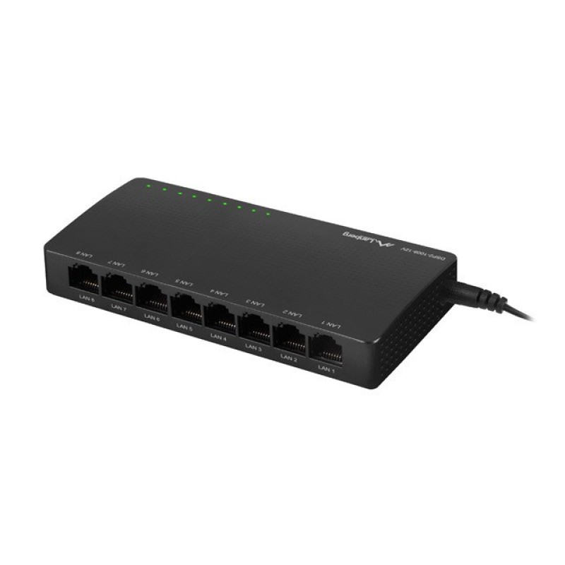 LANBERG SWITCH DSP2-1008-12V (8-PORT, 12V, 1GB/S) LANBERG SWITCH DSP2-1008-12V (8-PORT, 12V, 1GB/S)