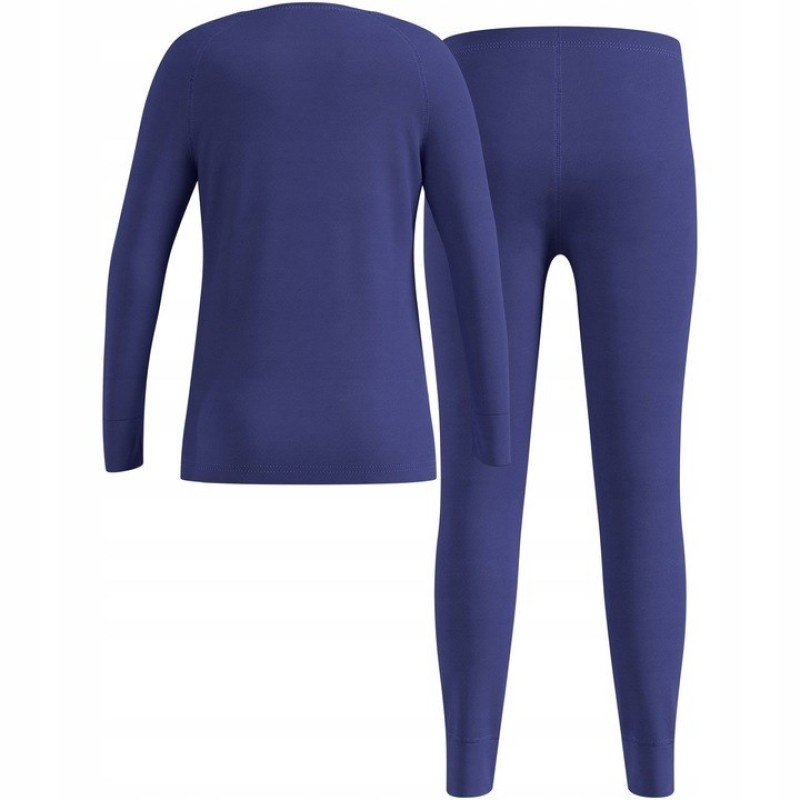 Thermal underwear - Odlo Set long MERINO 200 set, size 140 cm, blue