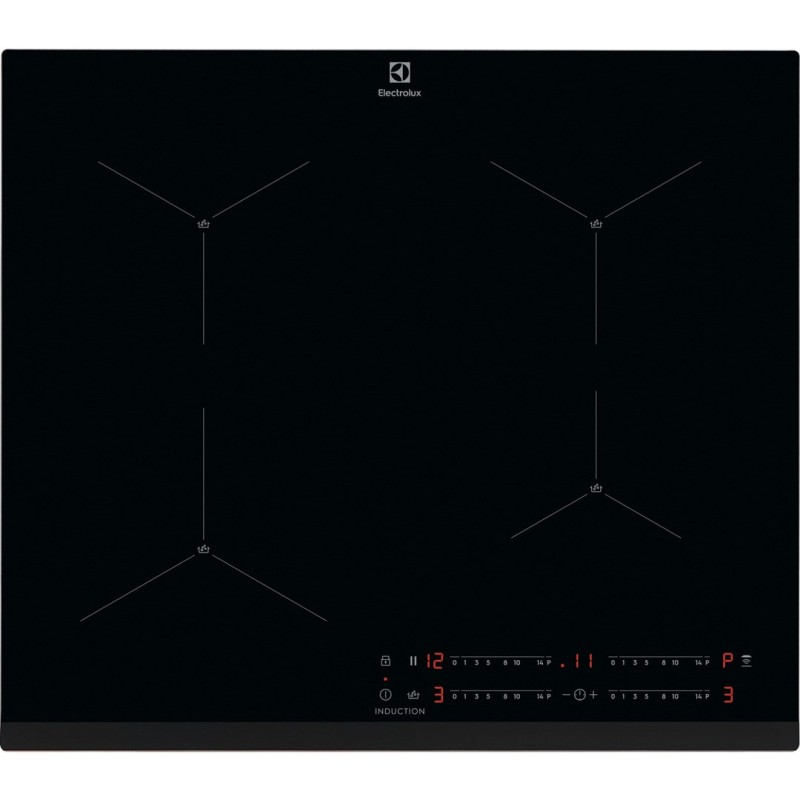 Electrolux EIS62443 Black Built-in 60 cm Zone induction hob 4 zone(s)