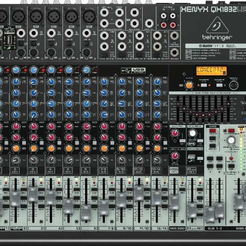 Behringer QX1832USB audio mixer 18 channels Behringer QX1832USB audio mixer 18 channels