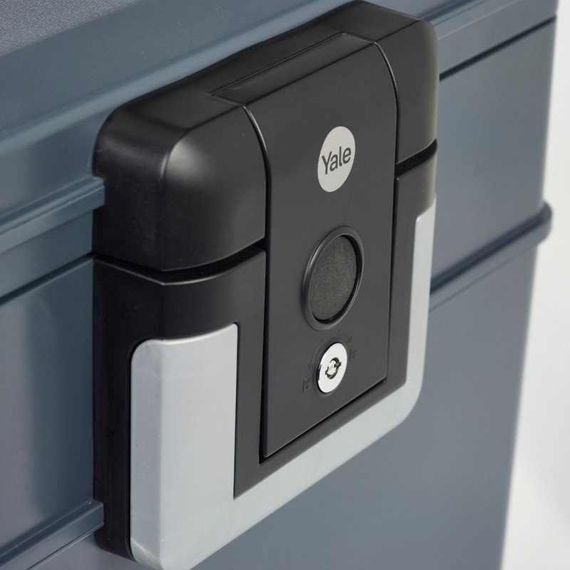 Yale YFC/154/KB1 Fire Resistant Safety Box 5 l Plastic Grey Yale YFC/154/KB1 Fire Resistant Safety Box 5 l Plastic Grey
