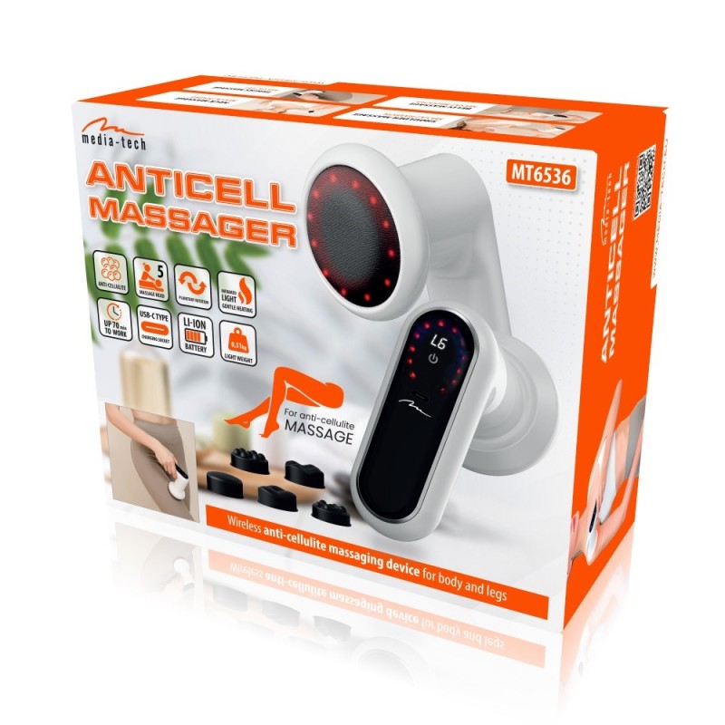 Wireless anti-cellulite massager ANTICELL MASSAGER MT6536