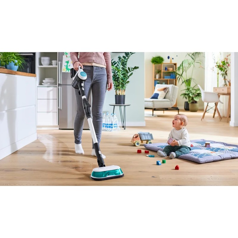 Cordless 2-in-1 hoover, vacuuming and mopping Unlimited 7 ProHygienic Aqua White Cordless 2-in-1 hoover, vacuuming and mopping Unlimited 7 ProHygienic Aqua White