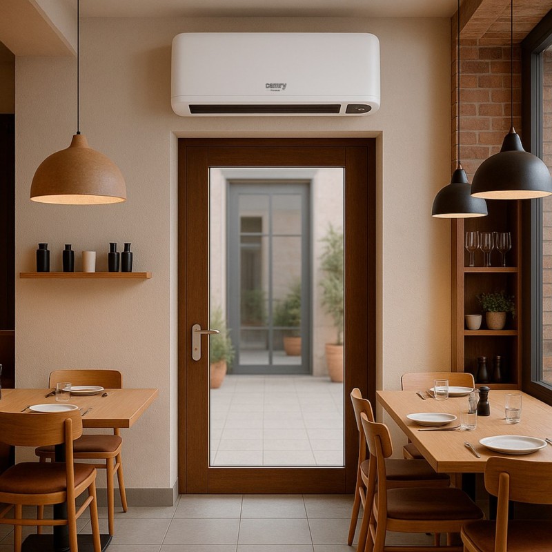 Adler AD 7753 air curtain Black, White 2000 W