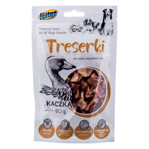 HILTON Treaning treats Duck - Dog treat - 80g HILTON Treaning treats Duck - Dog treat - 80g