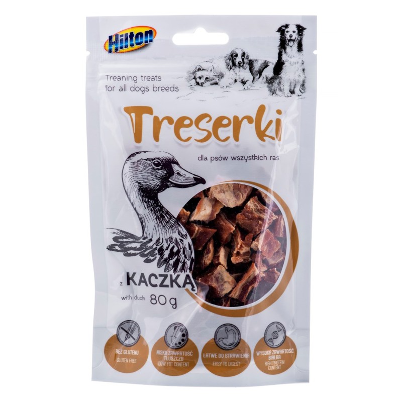 HILTON Treaning treats Duck - Dog treat - 80g