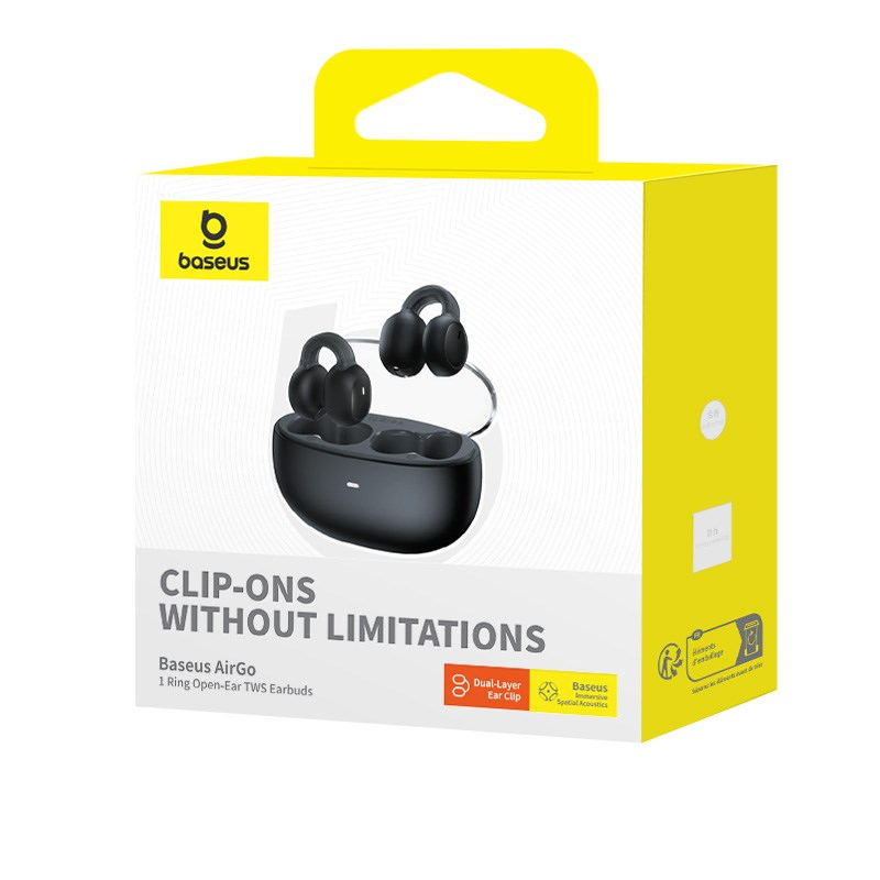 Baseus AirGo 1 Ring Headset True Wireless Stereo (TWS) In-ear Calls/Music Bluetooth Black Baseus AirGo 1 Ring Headset True Wireless Stereo (TWS) In-ear Calls/Music Bluetooth Black