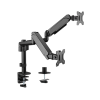 Gembird MA-DA2P-01 Adjustable desk 2-display mounting arm, 17”-32”, up to 9 kg Gembird MA-DA2P-01 Adjustable desk 2-display mounting arm, 17”-32”, up to 9 kg