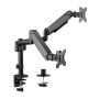 Gembird MA-DA2P-01 Adjustable desk 2-display mounting arm, 17”-32”, up to 9 kg