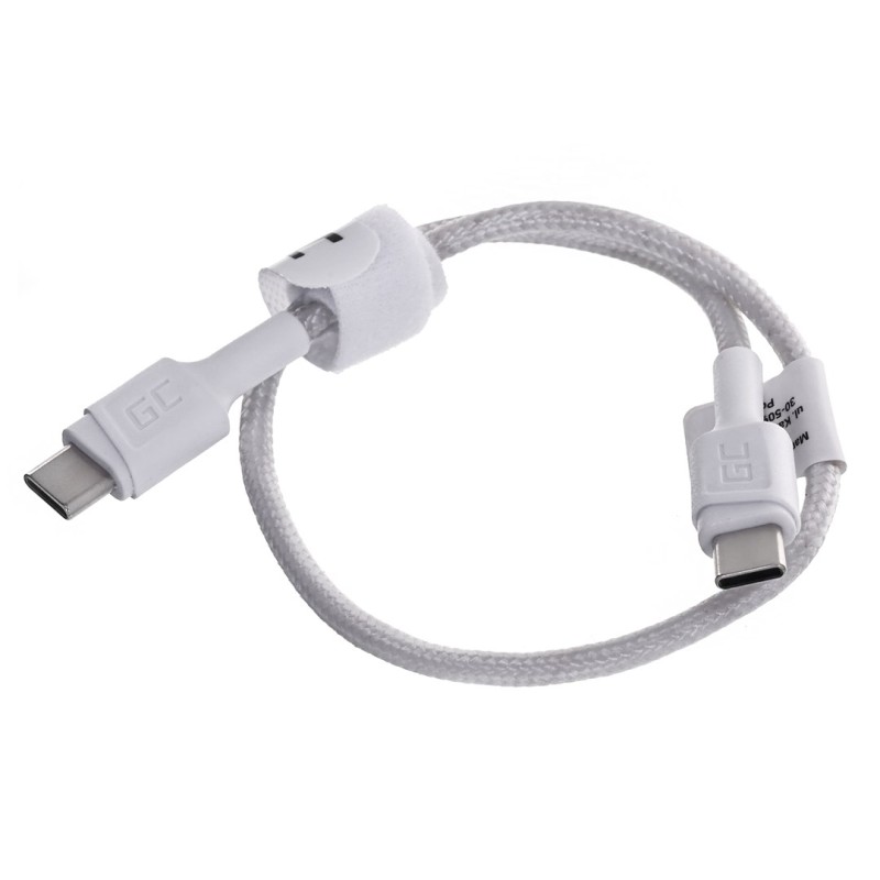 Green Cell GC PowerStream USB cable USB 3.2 Gen 1 (3.1 Gen 1) 0.3 m USB C White Green Cell GC PowerStream USB cable USB 3.2 Gen 1 (3.1 Gen 1) 0.3 m USB C White