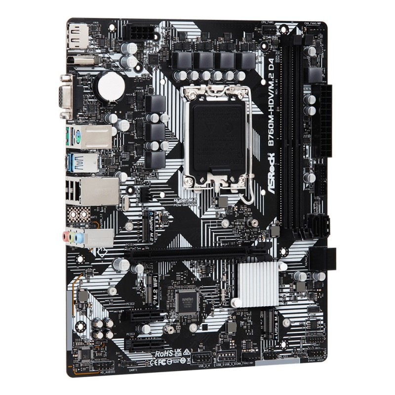 Asrock B760M-HDV/M.2 D4 Intel B760 LGA 1700 micro ATX Asrock B760M-HDV/M.2 D4 Intel B760 LGA 1700 micro ATX