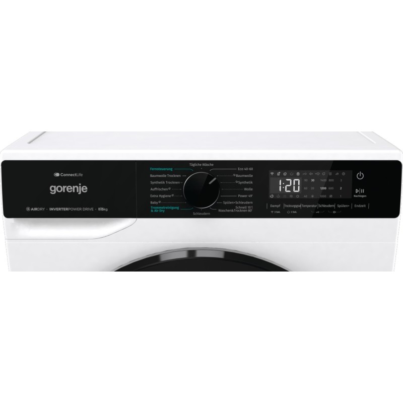 Gorenje WD2PA854ADW/AT washer dryer Freestanding Front-load White D