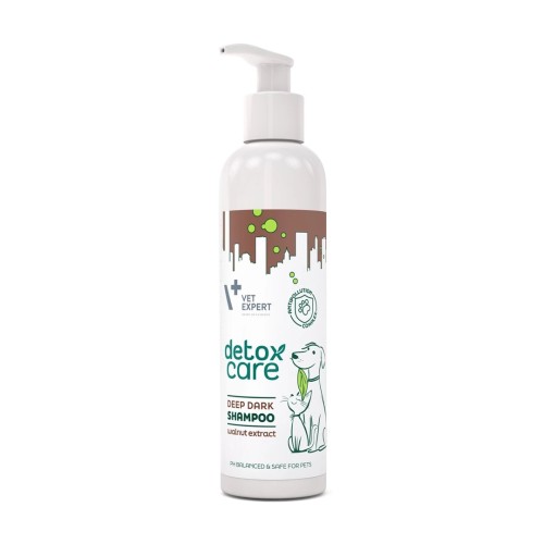 VETEXPERT Detox Care Deep Dark Shampoo - shampoo for dogs and cats - 250 ml