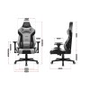 Gaming chair - Huzaro Force 7.6 Grey Gaming chair - Huzaro Force 7.6 Grey