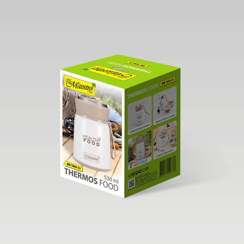 Dinner thermos Maestro MR-1646-53 530 ml White