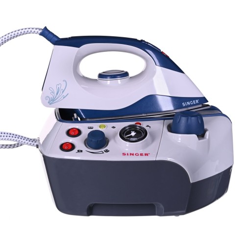 SINGER SHG6201 steam ironing station 850 W 1.2 L Stainless Steel soleplate Black, Blue, Grey SINGER SHG6201 steam ironing station 850 W 1.2 L Stainless Steel soleplate Black, Blue, Grey