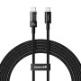 Baseus Gem USB C to USB C fast charging cable 2 m 100 W Black