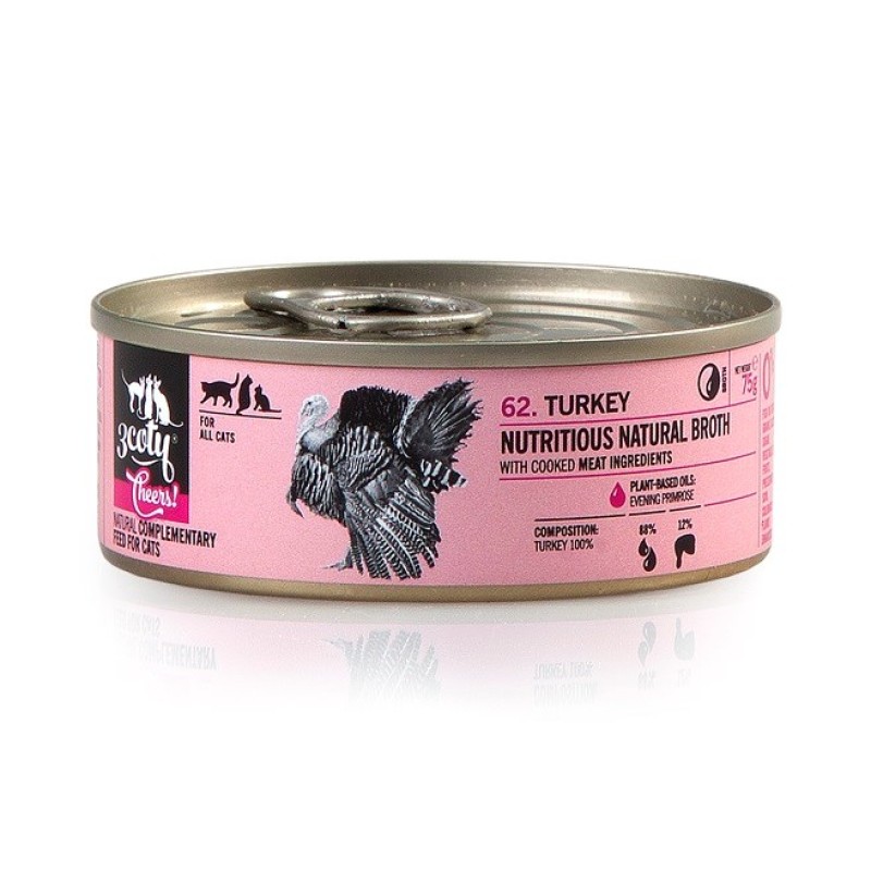 3COTY Turkey Cheers! - wet cat food - 75g 3COTY Turkey Cheers! - wet cat food - 75g